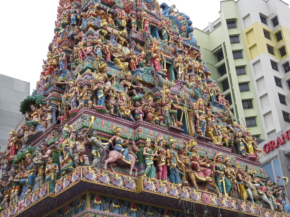 シンガポール2016 -ヒンドゥー寺院Sri Veeramakaliamman1