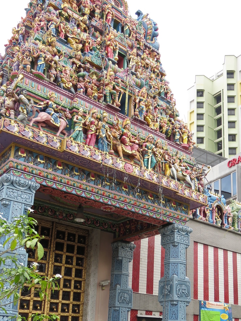 シンガポール2016 -ヒンドゥー寺院Sri Veeramakaliamman2