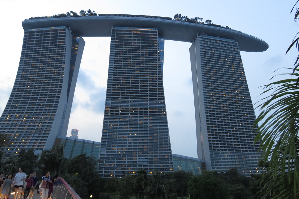 シンガポール2016-歩行者専用橋からの眺め1