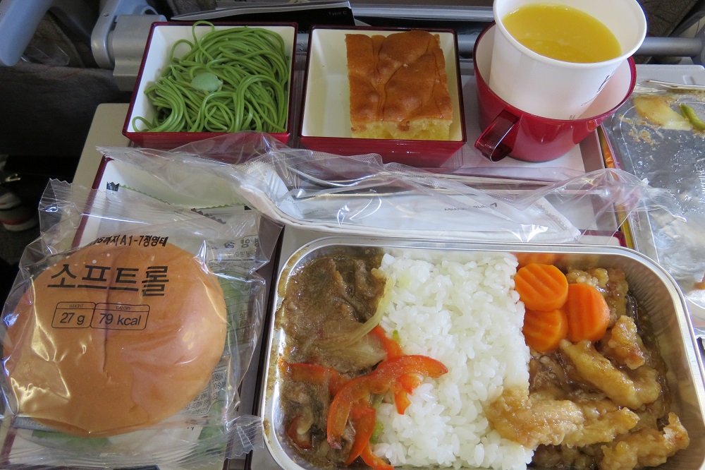 シンガポール2016-アシアナ航空機内食